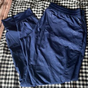 Barco snake print navy jogger scrub bottoms